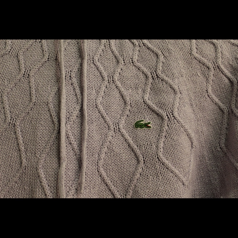 Purple Lacoste sweater